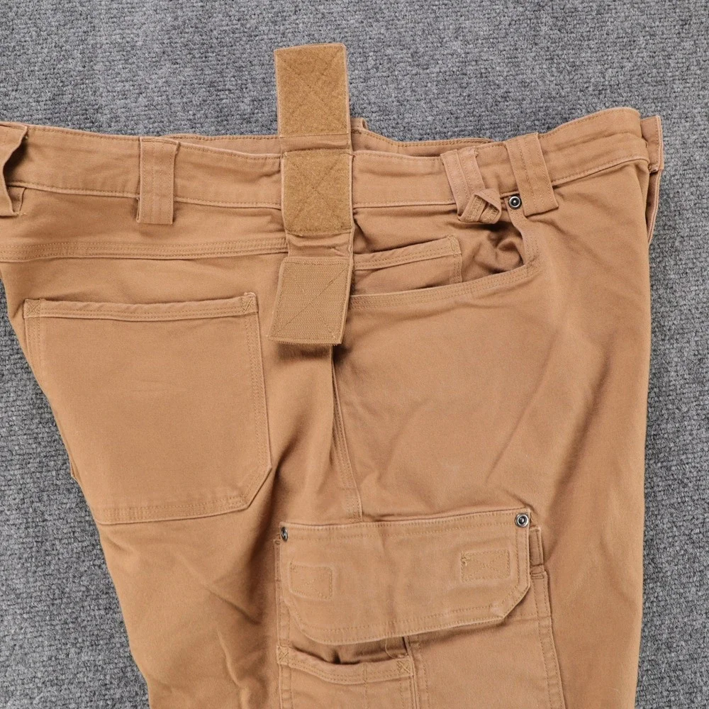 Duluth Trading Co Flex Fire Hose Mens Work Cargo Pants Brown 40x36